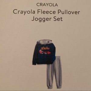 NWT Crayola Fleece Pullover Jogger Set 2T